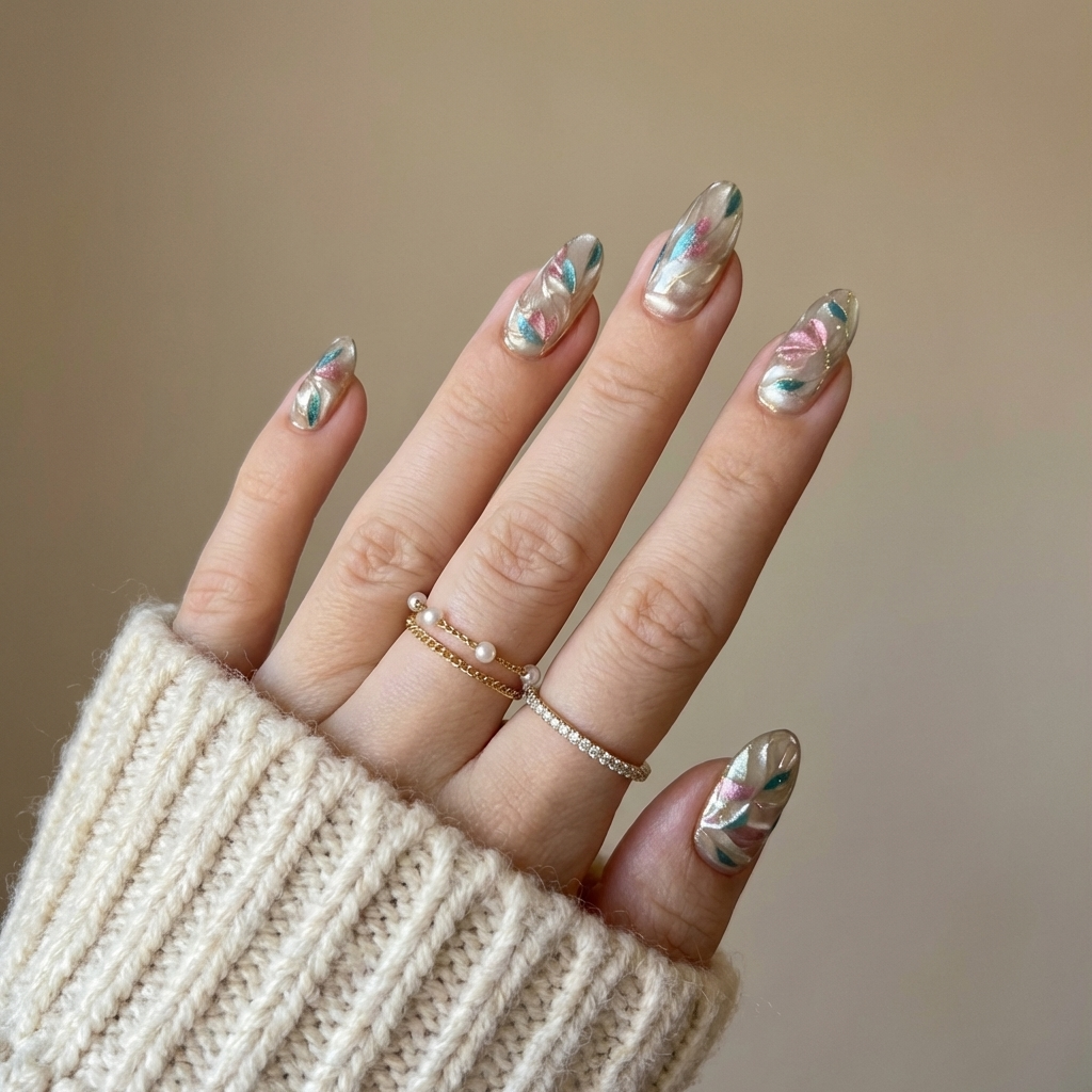 Pearl Floral Swirl