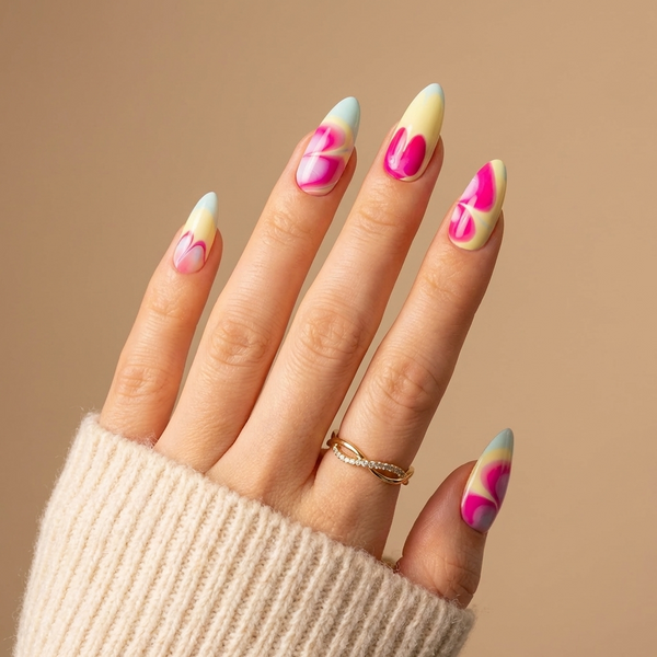 Neon Swirl Marble