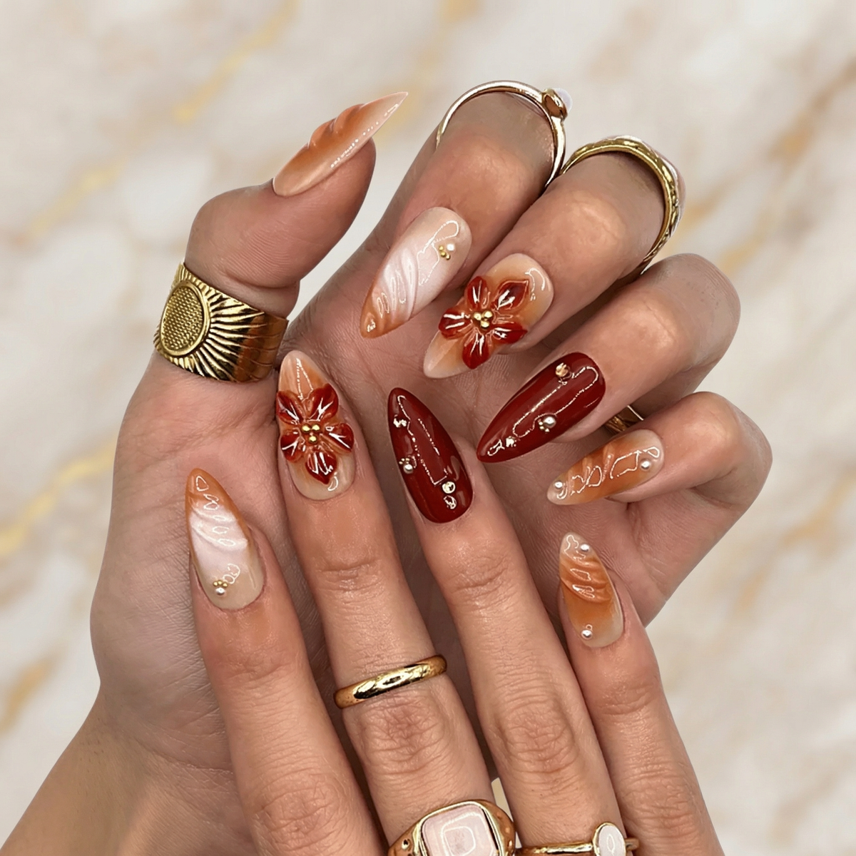 Caramel Wine Floral