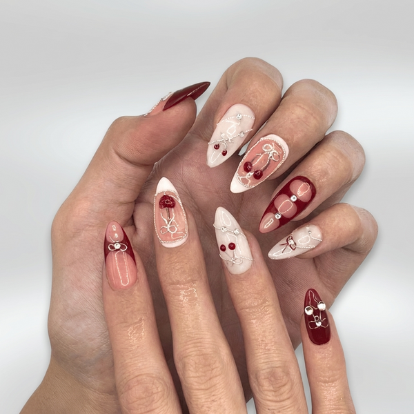 Red Cherry Bow Coquette
